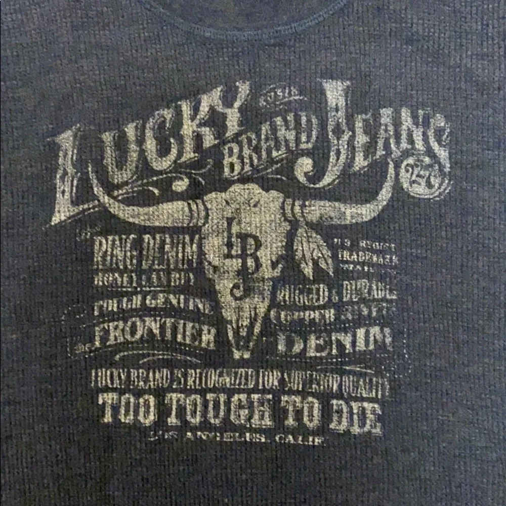 Lucky Brand ribbed long sleeve tee